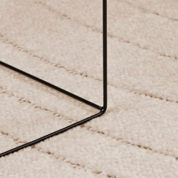 Områdesmattor Rund PALMERAS Beige Ø 120 CM Polyester