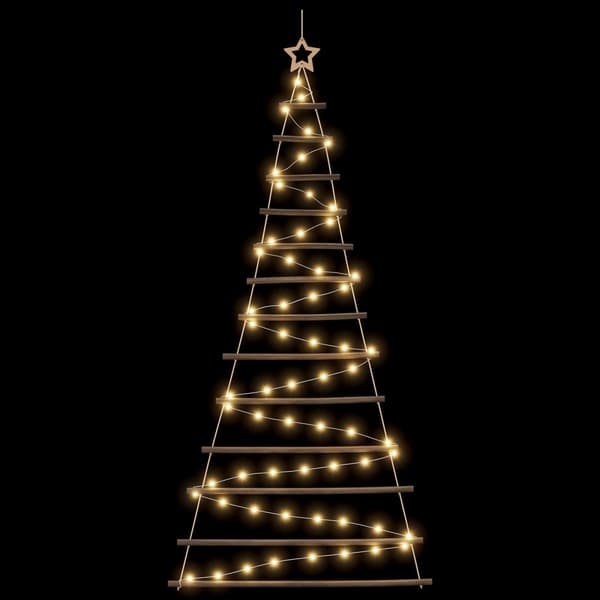 Hängande julgran 180 cm 100 LED-lampor Varmvit