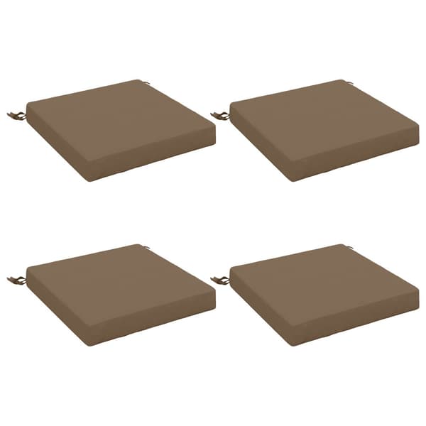 Sittkuddar SOEST 4 st 100% Polyester Taupe 50 x 50 x 7 cm