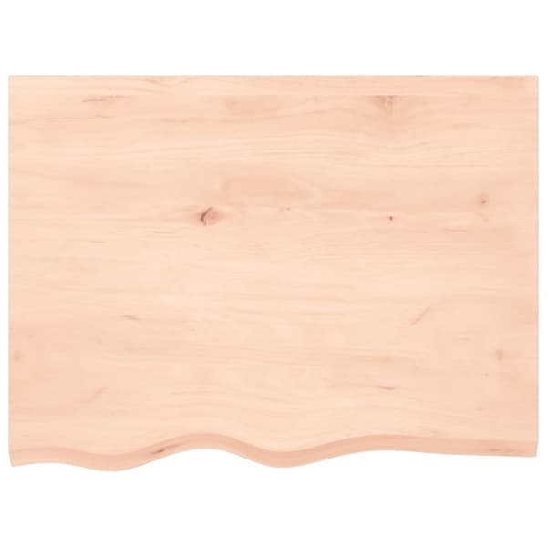 Hyllplan 80x60x(2-4) cm obehandlad massiv ek