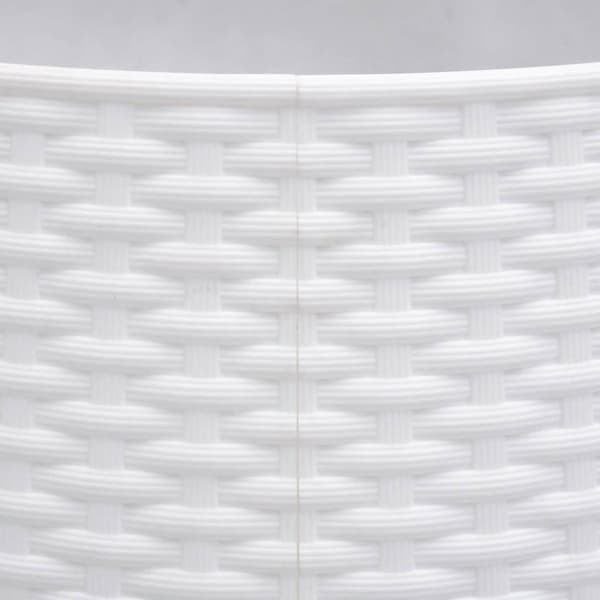 Julgranskrage vit Ø65x23 cm plast