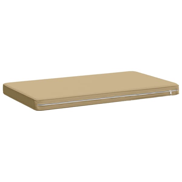 1-delad Bänk Kudde VUGHT 100% Polyester Beige 60 x 50 x 5 cm