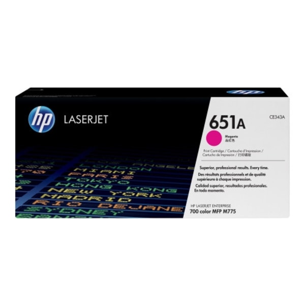 HP 651A - magenta - original - LaserJet - tonerkassett (CE343A)
