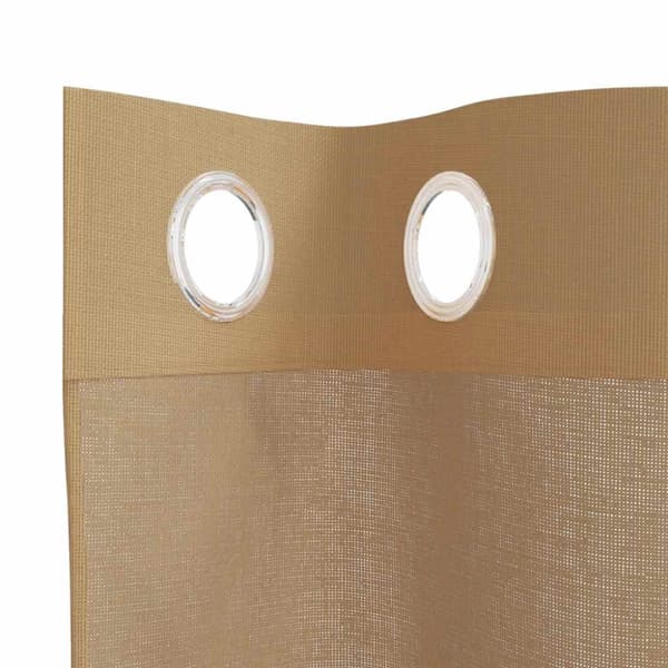 Voile gardiner med genomföringar 2 st sand