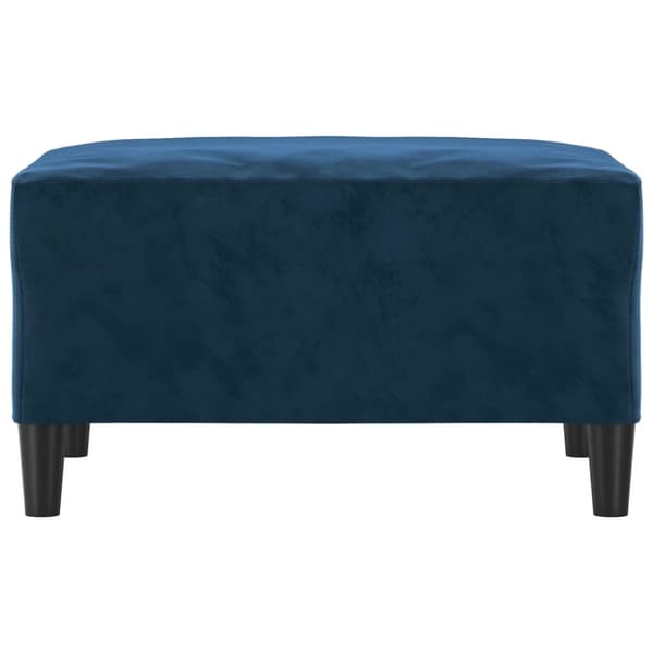 Fotpall Blå 70x55x41 cm sammet