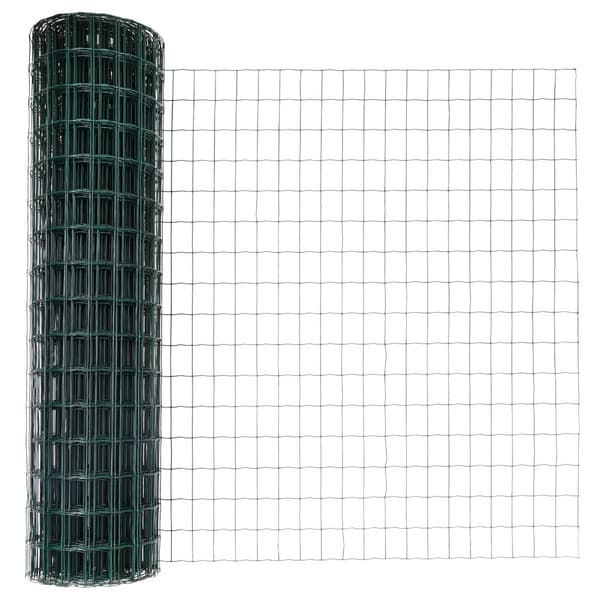 Stängsel med stolpe Grön 1,2 x 25 m Stål