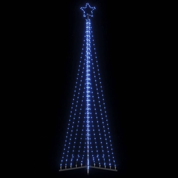 LED julgran 495 LEDs blå 300,5 cm