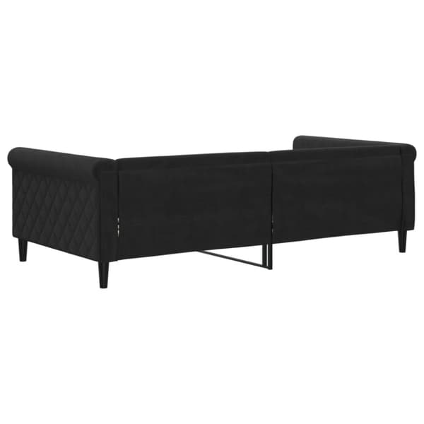Dagbädd svart 100x200 cm sammet