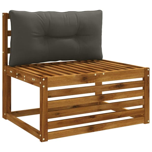 Ryggkudde PUTTEN 100% Polyester Antracit 80 x 40 x 10 cm