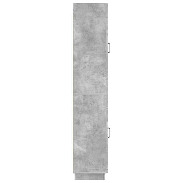 Skåpset 2 pcs Betonggrå Konstruerat trä