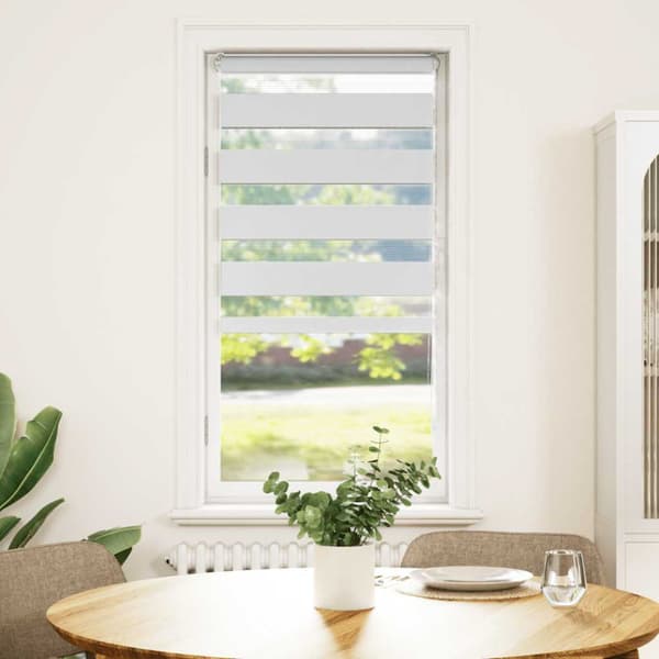 Rullgardin zebra vit 65x100 cm tyg bredd 60,9 cm polyester