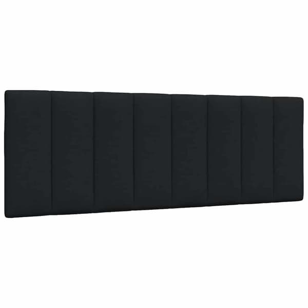 Bed Frame without Mattress "Hanko" Black 140x190cm Fabric