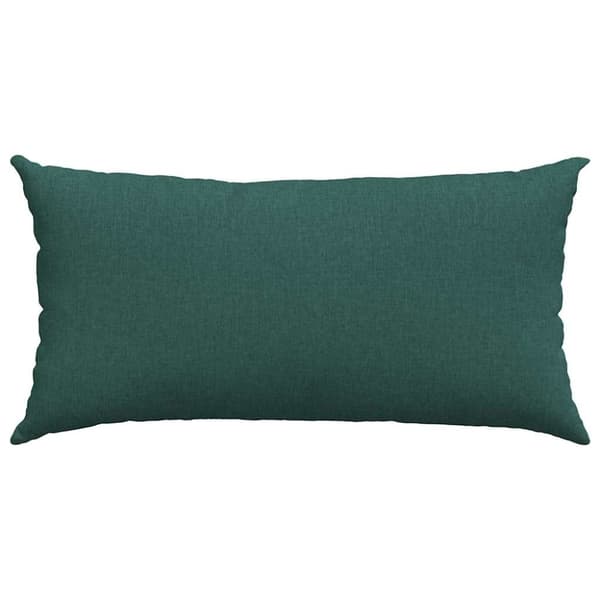 Sofakuddar 2 pcs Mörkgrön 80 x 40 cm tyg