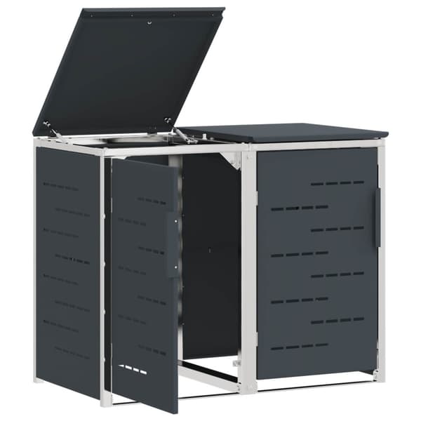 Sopcontainerförvar Antracit 138 x 77,5 x 112,5 cm