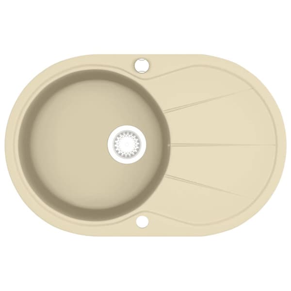 Diskho granit enkel oval beige