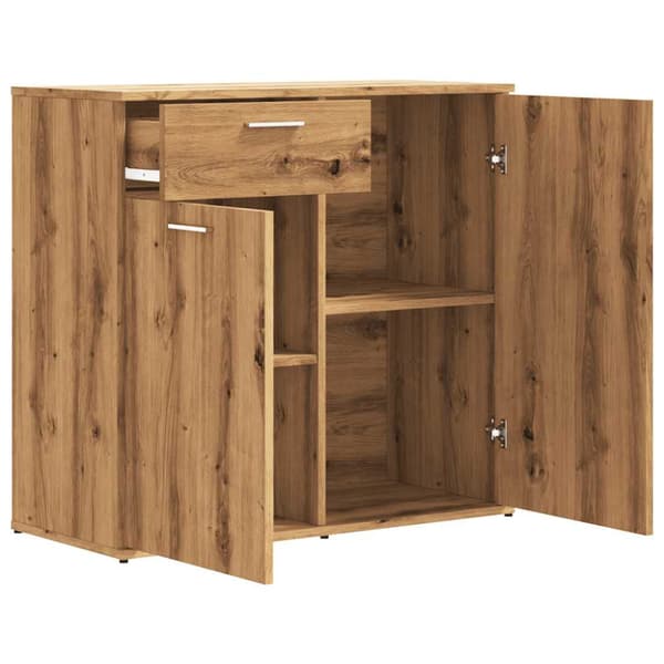 Skänk ek 80x36x75 cm konstruerat trä