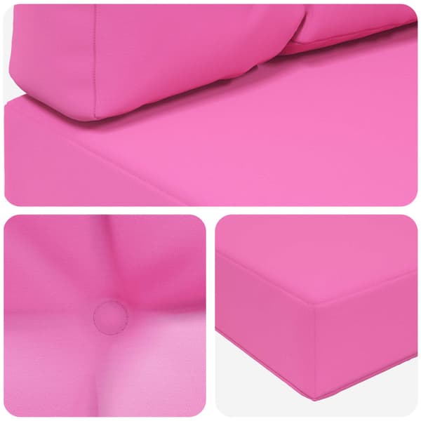 Utomhus Soffa Kudde 3 pcs Rosa Polyester
