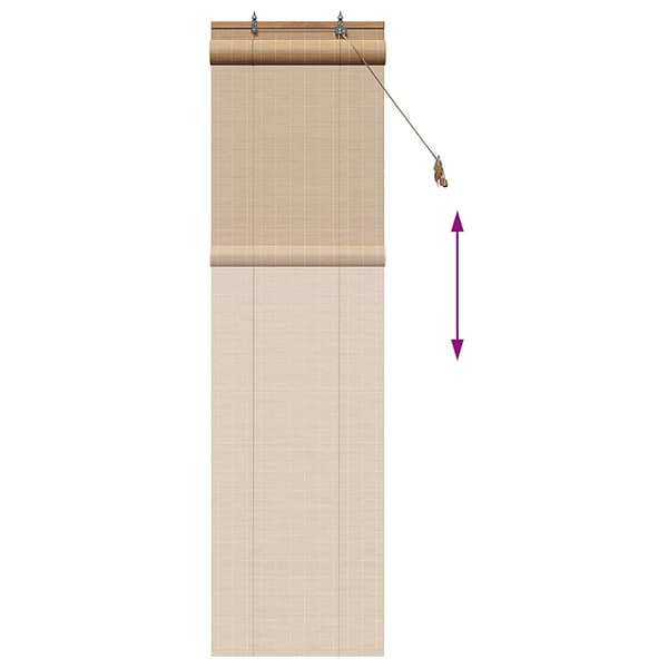 Rullgardin Brun 40 x 220 cm Bambu