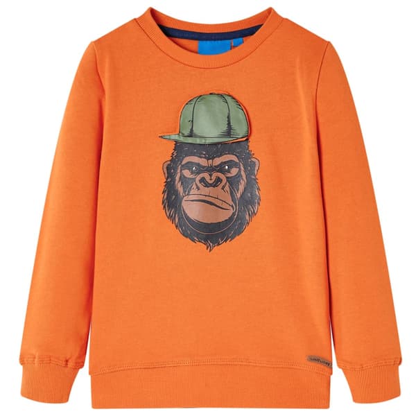 Tröja för barn mörk orange 104
