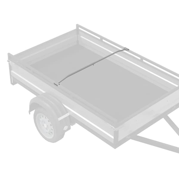 Tarpaulinbracket för släp Silver 136-218 cm