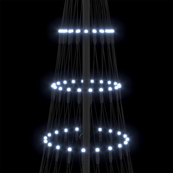 LED Julgran Kall Vit 184,5 cm Metall