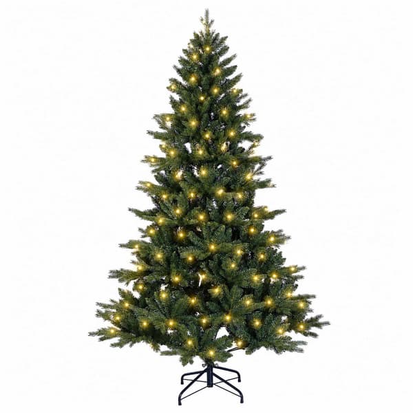 Plast Hingad Julgran 240 cm 300 LED-lampor Varmvit