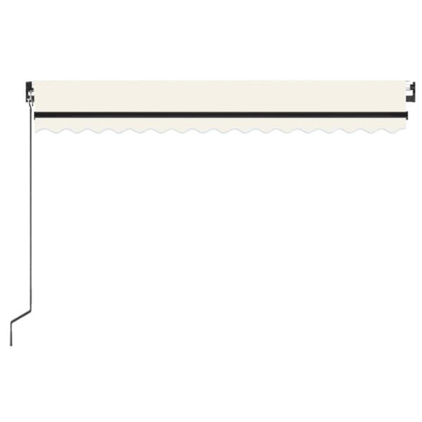 Markis manuellt infällbar 450x350 cm gräddvit