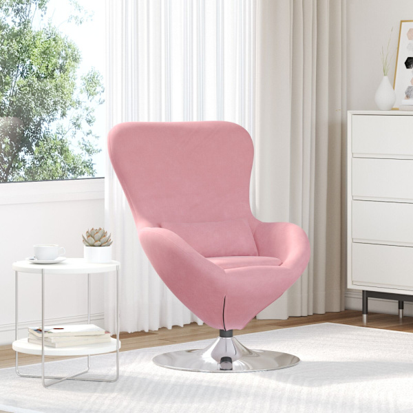 Äggfåtölj Rosa Sammet