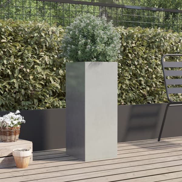Odlingslåda silver 32x29x75 cm rostfritt stål