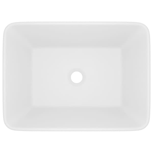 Lyxigt handfat matt vit 41x30x12 cm keramik