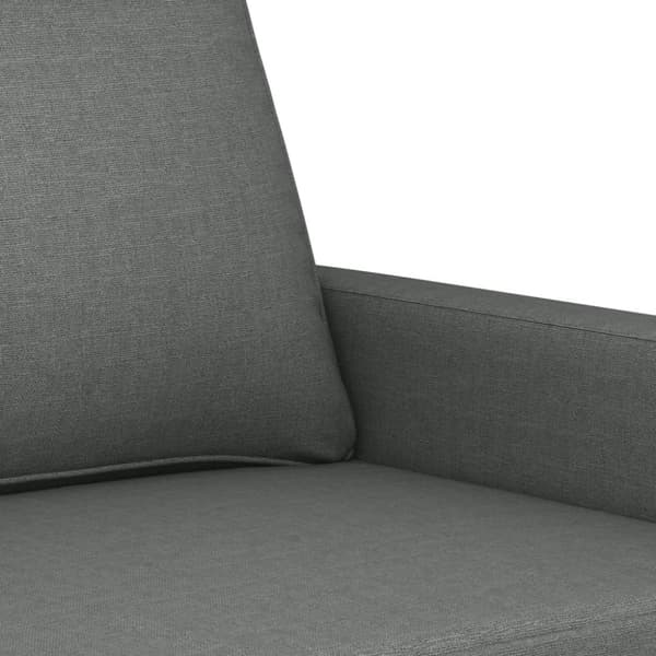 Soffa 2-sits mörkgrå 120 cm tyg