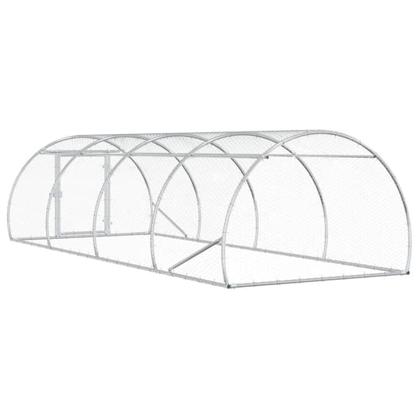 Hönsgård Silver 400 x 150 x 100 cm Galvaniserat stål