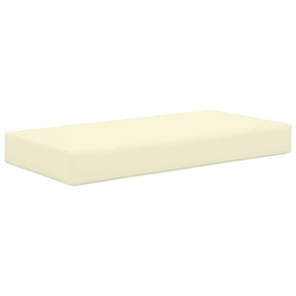 Utomhus sitskudde 100% Polyester Gräddvit 80 x 40 x 8 cm