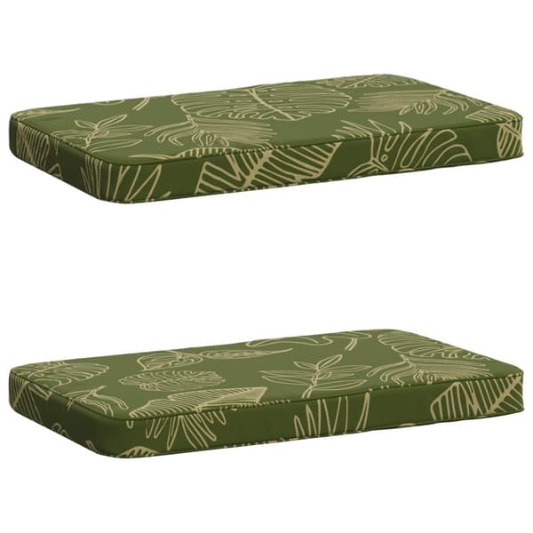 2-delade Bänk Kuddar VUGHT 2 st 100% Polyester Bladdesign
