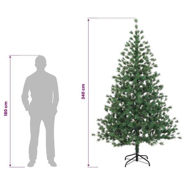 Plast Hingad Julgran 240 cm 300 LED-lampor Varmvit