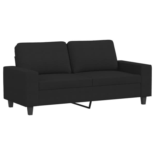 Soffgrupp 2 delar svart tyg