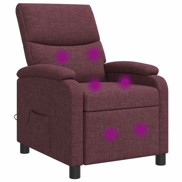 Massagefåtölj Lila Tyg
