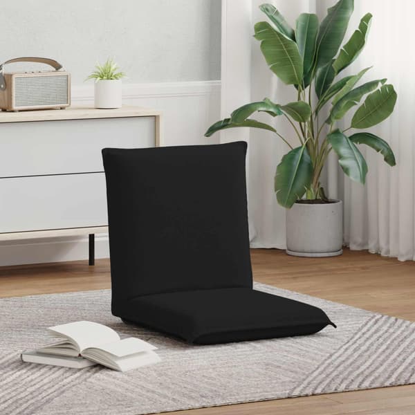 Golvstol Svart 54 x 64 x 59 cm tyg