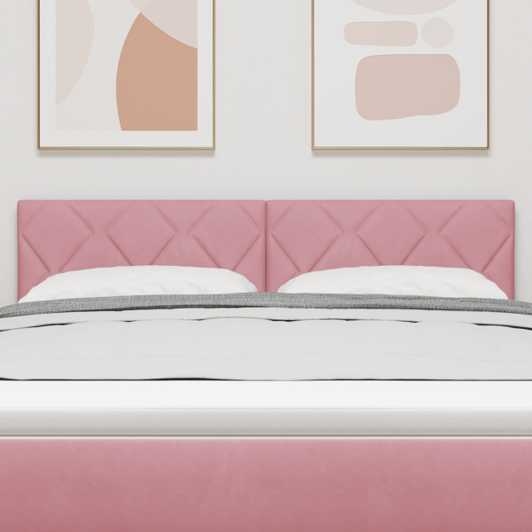 LED huvuddyna Rosa 160 cm Sammet