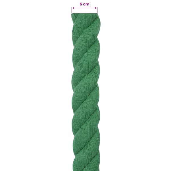 Rep Grön 5 x 5 x 500 cm Bomull
