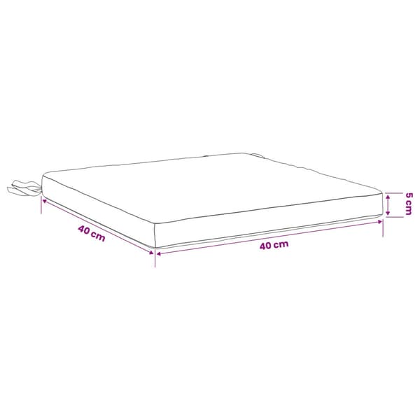 4-delade Sittdynor SOEST 4 st 100% Polyester Vinröd