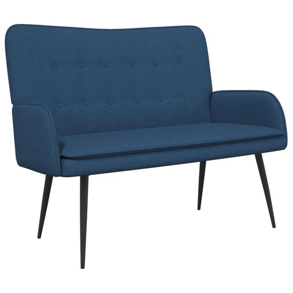2-sits soffa Blå 115 x 61 x 87 cm tyg