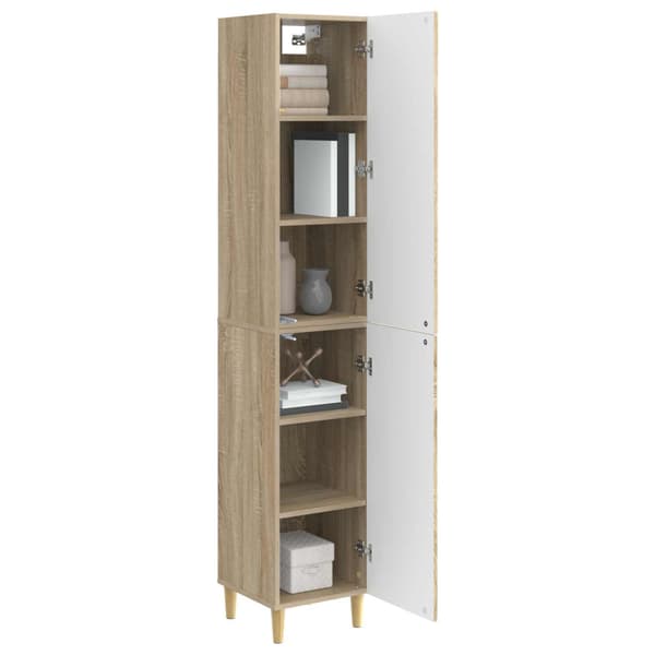 Skåpset 2 pcs 33 x 34,5 x 90 cm Konstruerat trä