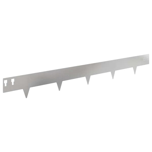 Kant för gräsmatta 20 pcs 100 x 12 cm Stål Silver