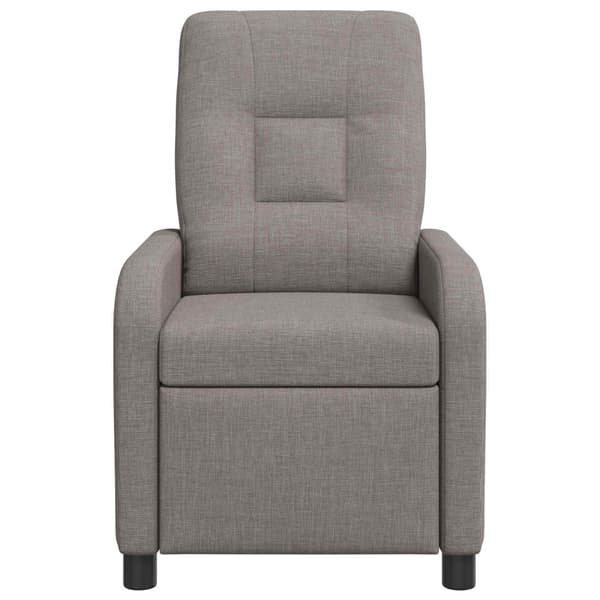 Massagefåtölj Taupe Tyg