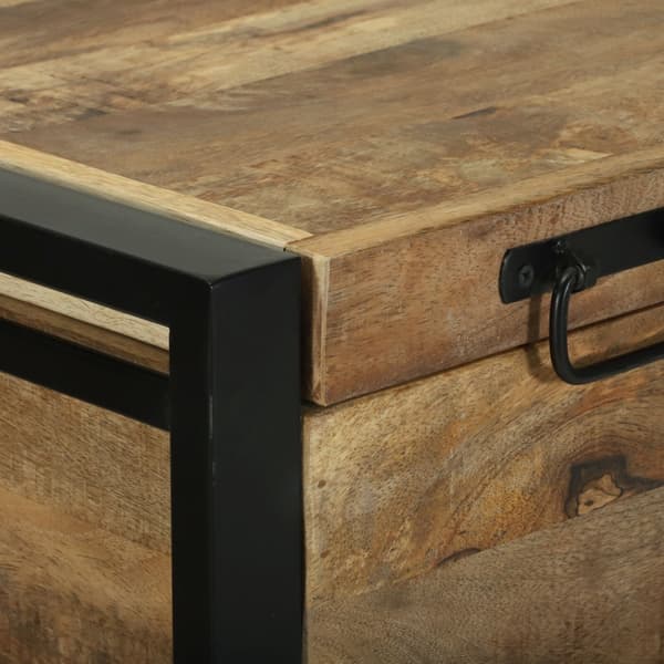 Förvaringslåda Brun 80 x 35 x 45 cm Massivt Mangoträ