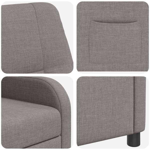 Recliner Taupe Tyg