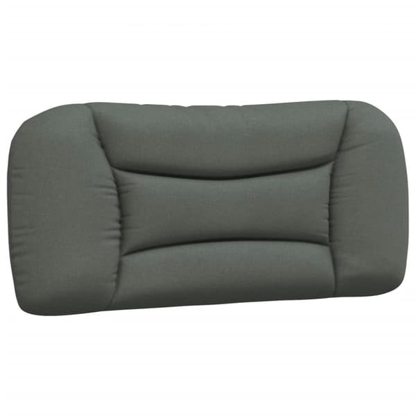 Bed Frame without Mattress "Hvar" Dark Grey 90x200 cm Fabric