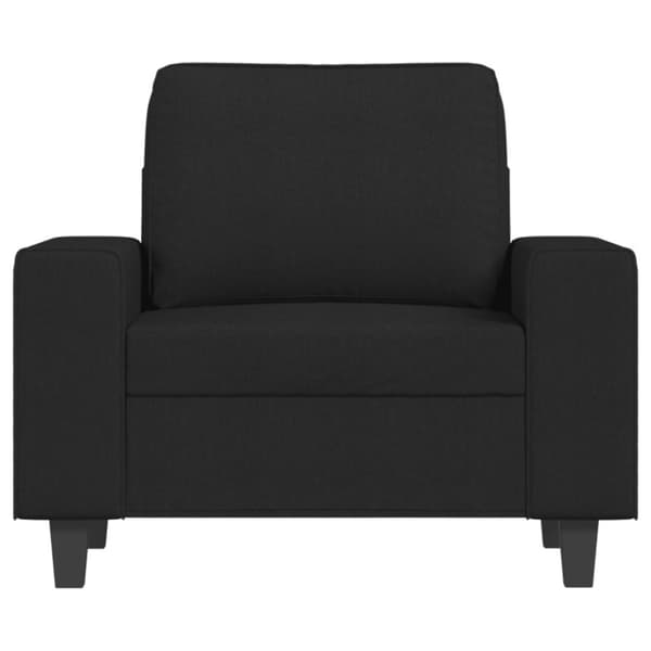 Fåtölj svart 60 cm tyg