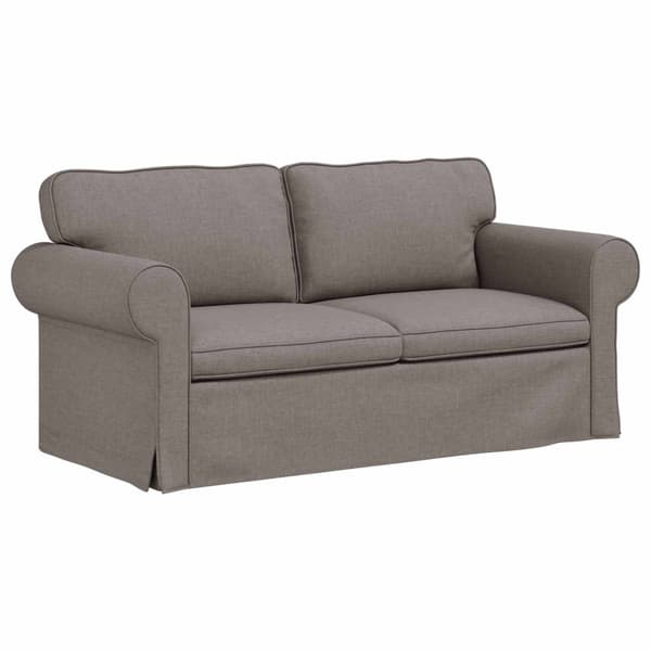 Soffset 2 pcs Taupe 175 x 82 x 80 cm tyg